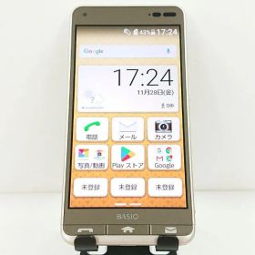 BASIO3 KYV43 au ゴールド 送料無料 本体 c15762