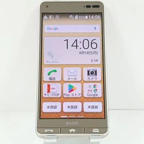 BASIO3 KYV43 au ゴールド 送料無料 本体 c13980
