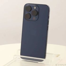 〔中古品〕 iPhone15 Pro 128GB ブルーチタニウム MTUA3J／A SIMフリー【344】