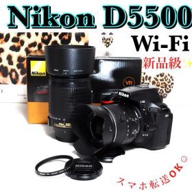 便利なWi-Fi機能搭載✨Nikon D5500 ダブルズームセット