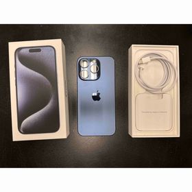 アイフォーン(iPhone)のiPhone15pro ブルーチタニウム 512GB(スマートフォン本体)
