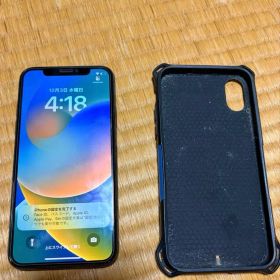 iPhone X 64GB ケース付き フィルム付き 元箱あり バッテリー交換済