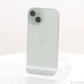 〔中古品〕 iPhone15 128GB グリーン MTMM3J／A SIMフリー【377】