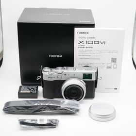 新品級 フジフイルム FUJIFILM X100VI シルバー 日英二言語モデル シャッター回数900回以下！あると嬉しい元箱・取説・付属品完備付！