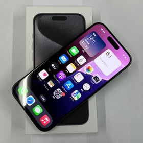 【送料無料/中古超美品】国内版SIMフリー iPhone15 Pro 256GB ブラックチタニウム MTUC3J/A Apple【四丁目店】