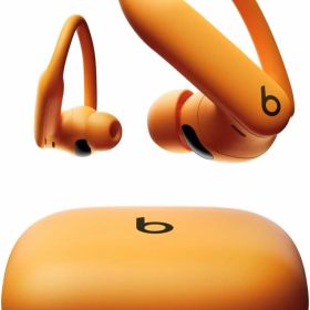 Beats Powerbeats Pro 2ワイヤレスイヤフォン - ノイズキャンセリング, Apple H2チップ, 心拍数モニター, IPX4, 最大45時間の再生時間（ワイヤレス充電対応ケースを使用した場合）, AppleとAndroidに対応 - エレクトリックオレンジ