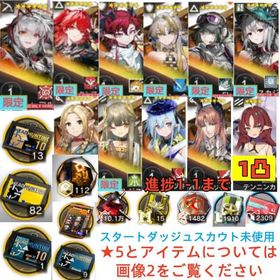 石122080個+10連券13枚+券82枚+ウィシャデル+新約+シュウ+Ela+ユー+濁心+マルシル | アークナイツのアカウントデータ、RMTの販売・買取一覧