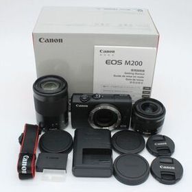 元箱付き。★美品★ CANON キヤノン EOS M200 ダブルズームキット ブラック