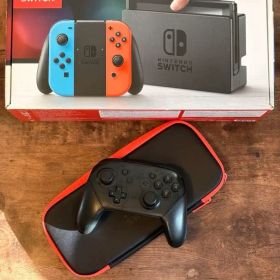 Nintendo Switch 本体 ブルー/レッド プロコンx1即3人プレー可