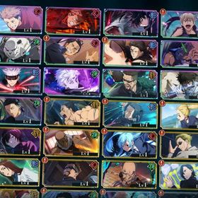 SSR72 最大呪力虎杖 乙骨憂太 五条悟(虚式「茈」) 夜蛾正道 非術師夏油傑3 東堂葵 パンダ2 | ファンパレ(呪術廻戦ファントムパレード)のアカウントデータ、RMTの販売・買取一覧