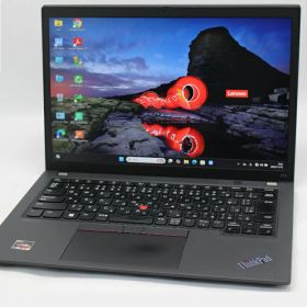 中古 フルHD対応WUXGA 13.3インチ Lenovo ThinkPad X13 Gen2 Windows11 AMD Ryzen5 Pro 5650U 16GB 爆速NVMe式256GB-SSD カメラ 無線Wi-Fi6 Office付き Win11【中古ノートパソコン 中古パソコン 中古PC】送料無料 あす楽対応 即日発送（Windows10も対応可能 Win10）