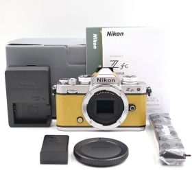 ■シャッター数74枚！新品同様■ Nikon Z fc ボディ マスタードイエロー プレミアムエクステリア張替済み シルバー ミラーレス一眼カメラ ニコン