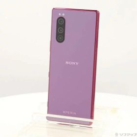 【中古】SONY(ソニー) Xperia 5 64GB レッド SOV41 auロック解除SIMフリー 【349-ud】