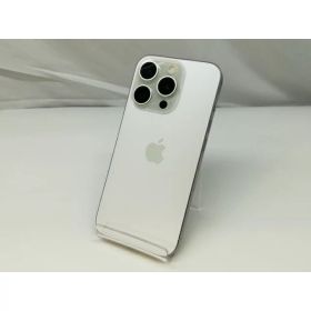 【中古】Apple SoftBank 【SIMフリー】 iPhone 15 Pro 128GB ホワイトチタニウム MTU83J/A【札幌】保証期間1ヶ月【ランクB】