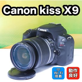 キヤノン(Canon)のバッグ付✨Wi-Fi✨動作良好✨美品✨Canon kiss X9 レンズキット(デジタル一眼)
