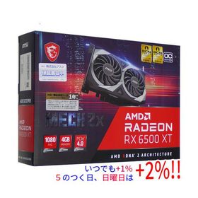【中古】MSI製グラボ Radeon RX 6500 XT MECH 2X 4G OC PCIExp 4GB 元箱あり