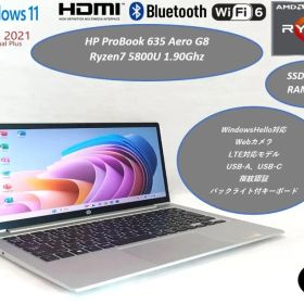 超美品 ProBook 635 Aero Ryzen7 SSD512GB LTE