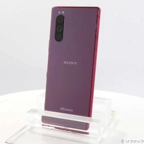 〔中古品〕 Xperia 5 64GB レッド SO-01M docomo【305】