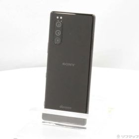 〔中古品〕 Xperia 5 64GB ブラック SO-01M docomo【349】