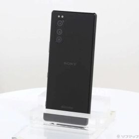 〔中古品〕 Xperia 5 64GB ブラック SO-01M docomoロック解除SIMフリー【349】