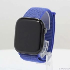 【中古】Apple(アップル) Apple Watch Series 10 GPS 46mm ジェットブラックアルミニウムケース ウルトラマリンスポーツループ 【348-ud】