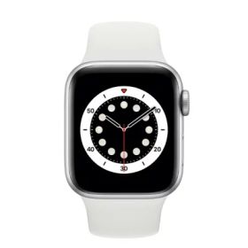 Apple Apple Watch Series6 40mm GPSモデル MG283J/A A2291【シルバーアルミニウムケース/ホワイトスポーツバンド】 [中古] 【当社3ヶ月間保証】 イオシス