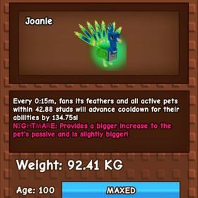 【庭を成長させる】Huge Nightmare Peacock 15秒クール無言購入⭕️ | ロブロックス(ROBLOX)のアカウントデータ、RMTの販売・買取一覧