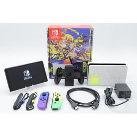 [中古]Nintendo Switch 有機ELモデル スプラトゥーン3エディション [Joy-Con オリジナルデザイン] HEG-S-KCAAA