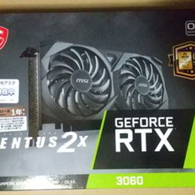 【未使用】 【未開封】 RTX3060 12GB グラフィックボード GeForce RTX 3060 VENTUS 2X 12G OC (LHR)
