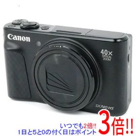 【1日と5.0のつく日、18日はポイント3倍！】【中古】Canon製 PowerShot SX740 HS ブラック 2030万画素 本体のみ