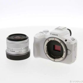 【中古】Canon(キヤノン) EOS R50 RF-S18-45 IS STM レンズキット ホワイト 【198-ud】