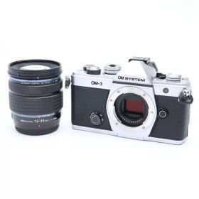 【中古】 《美品》 OM SYSTEM OM-3 12-45mm F4.0 PRO レンズキット シルバー [ デジタルカメラ ]