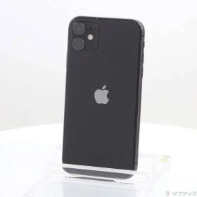〔中古品〕 iPhone11 64GB ブラック MWLT2J／A SIMフリー【262】