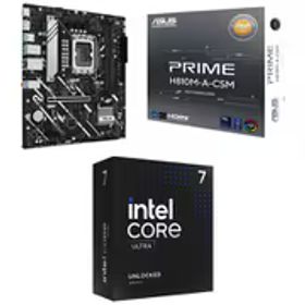 ASUS製マザーボード＋インテルCPU同時購入割引 [Intel H810 チップセット搭載 micro-ATX マザーボード PRIME H810M-A-CSM ＋ Intel Core Ultraシリーズ Core Ultra 7-265K LGA1851ソケット対応 BX80768265K]