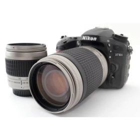 【中古】ニコン Nikon D7100 標準&超望遠ダブルズームセット 美品 ストラップ付き