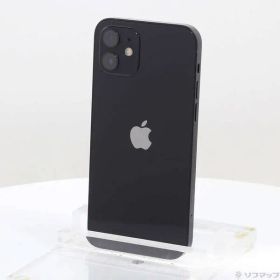 〔中古品〕 iPhone12 64GB ブラック MGHN3J／A SIMフリー【295】