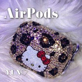 A④ Airpods pro エアポッツデコ イヤホンデコ デコ電(ヘッドフォン/イヤフォン)
