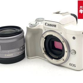 【中古】 【良品】 キヤノン EOS Kiss M EF-M15-45 IS STM レンズキット ホワイト