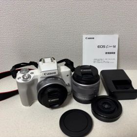 Canon EOS Kiss M ホワイト レンズ2本付