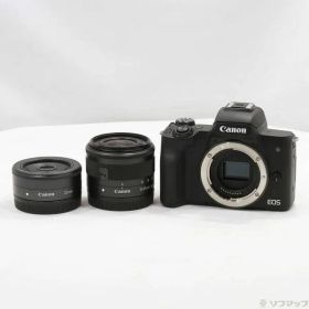 〔中古品〕 EOS Kiss M (ブラック) ダブルレンズキット【196】
