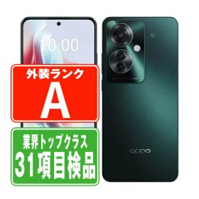 【中古】 A401OP OPPO Reno11A ダークグリーン Aランク SIMフリー 本体 ワイモバイル スマホ 【あす楽】 【保証あり】 【送料無料】 a401opgr8mtm