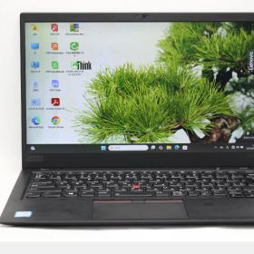送料無料 あす楽対応 即日発送 中古良品 フルHD 14インチ Lenovo ThinkPad X1 Carbon Windows11 高性能 八世代Core i5-8250u 8GB 爆速NVMe式256GB-SSD カメラ 無線 Office付 Win11【ノートパソコン 中古パソコン 中古PC】（Windows10も対応可能 Win10）