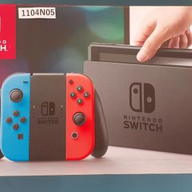 セール！【1104N05】Nintendo Switch 本体 ネオンレッド/ ネオンブルー （一部部品不足）