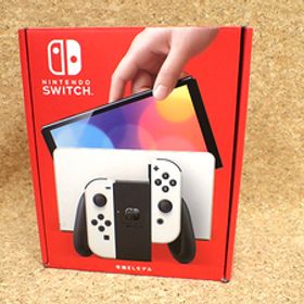 【中古 美品】Nintendo Switch 有機ELモデル Joy-Con ホワイト HEG-S-KAAAA 任天堂 本体 付属完品(QJA1039-1)