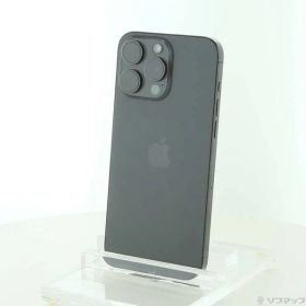 〔中古品〕 iPhone15 Pro Max 256GB ブラックチタニウム MU6P3J／A SIMフリー【348】