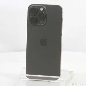 〔中古品〕 iPhone15 Pro Max 256GB ブラックチタニウム MU6P3J／A SIMフリー【348】