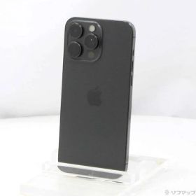 〔中古品〕 iPhone15 Pro Max 256GB ブラックチタニウム MU6P3J／A SIMフリー【295】