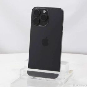 〔中古品〕 iPhone15 Pro Max 256GB ブラックチタニウム MU6P3J／A SIMフリー【258】