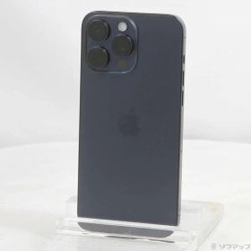 〔中古品〕 iPhone15 Pro Max 256GB ブルーチタニウム MU6T3J／A SIMフリー【262】