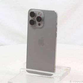 〔中古品〕 iPhone15 Pro Max 256GB ナチュラルチタニウム MU6R3J／A SIMフリー【377】